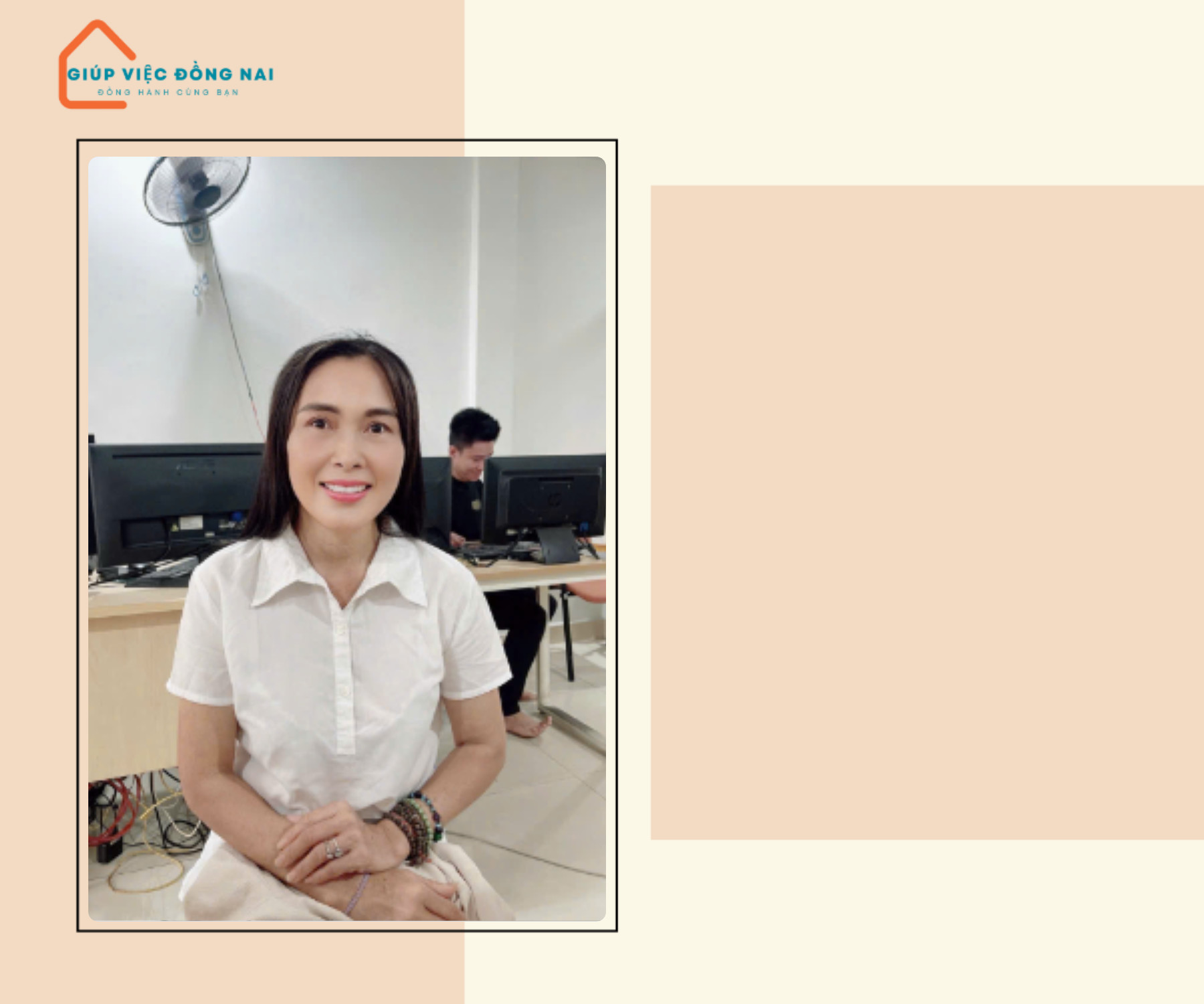 Chị NGUYỄN THỊ DIỆN, sinh năm 1975, quê Quảng Bình cần tìm việc