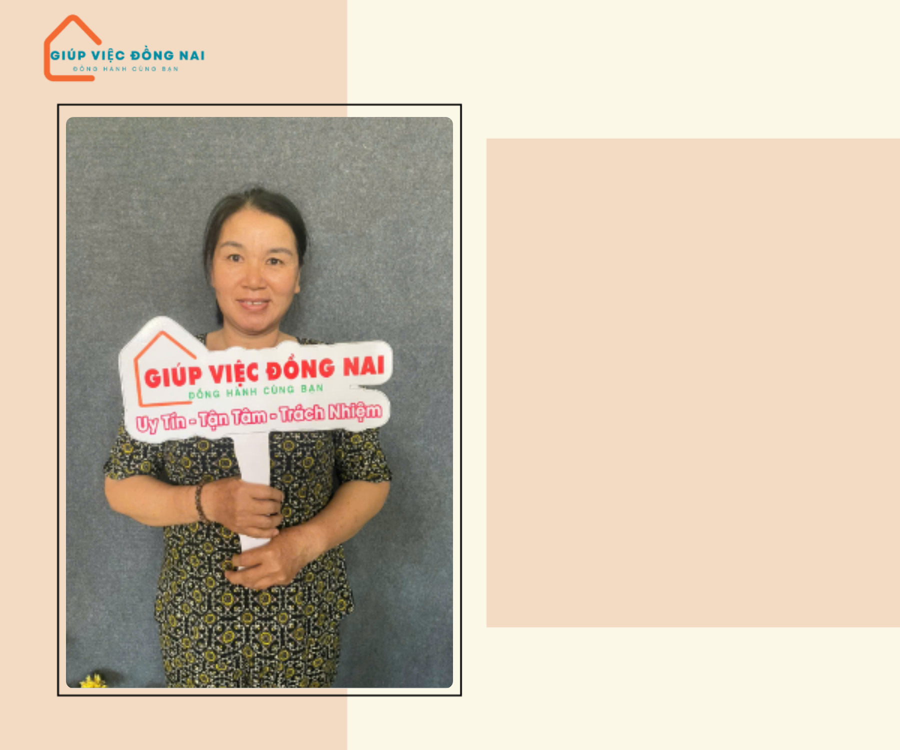 Chị NGUYỄN THỊ NỤ, sinh năm 1976, quê Vĩnh Phúc cần tìm việc