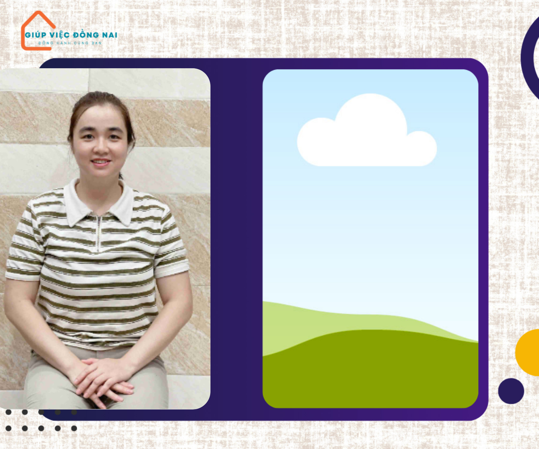 Chị HOÀNG THỊ NHUNG, sinh năm 1997, quê Đắk Lắk cần tìm việc