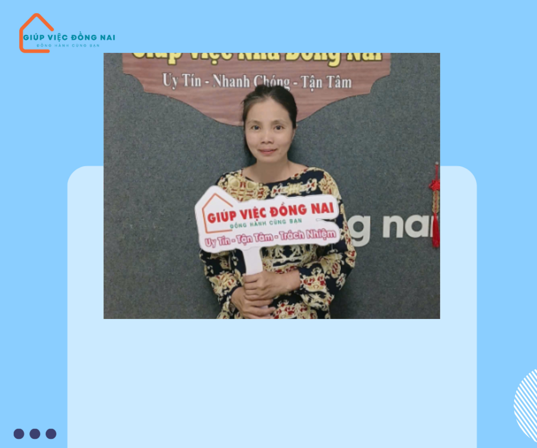 Chị NGUYỄN THỊ MỸ LỆ, sinh năm 1977, quê An Giang cần tìm việc