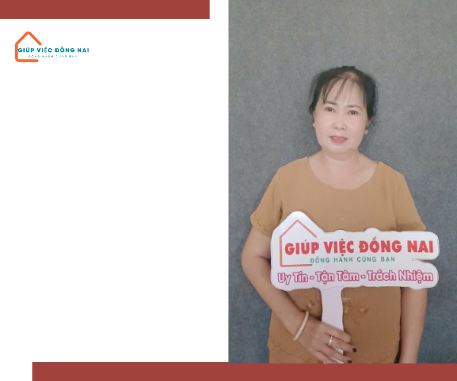 Chị Nguyễn Thị Cẩm Vân, sinh năm 1972, quê Đồng Tháp cần tìm việc