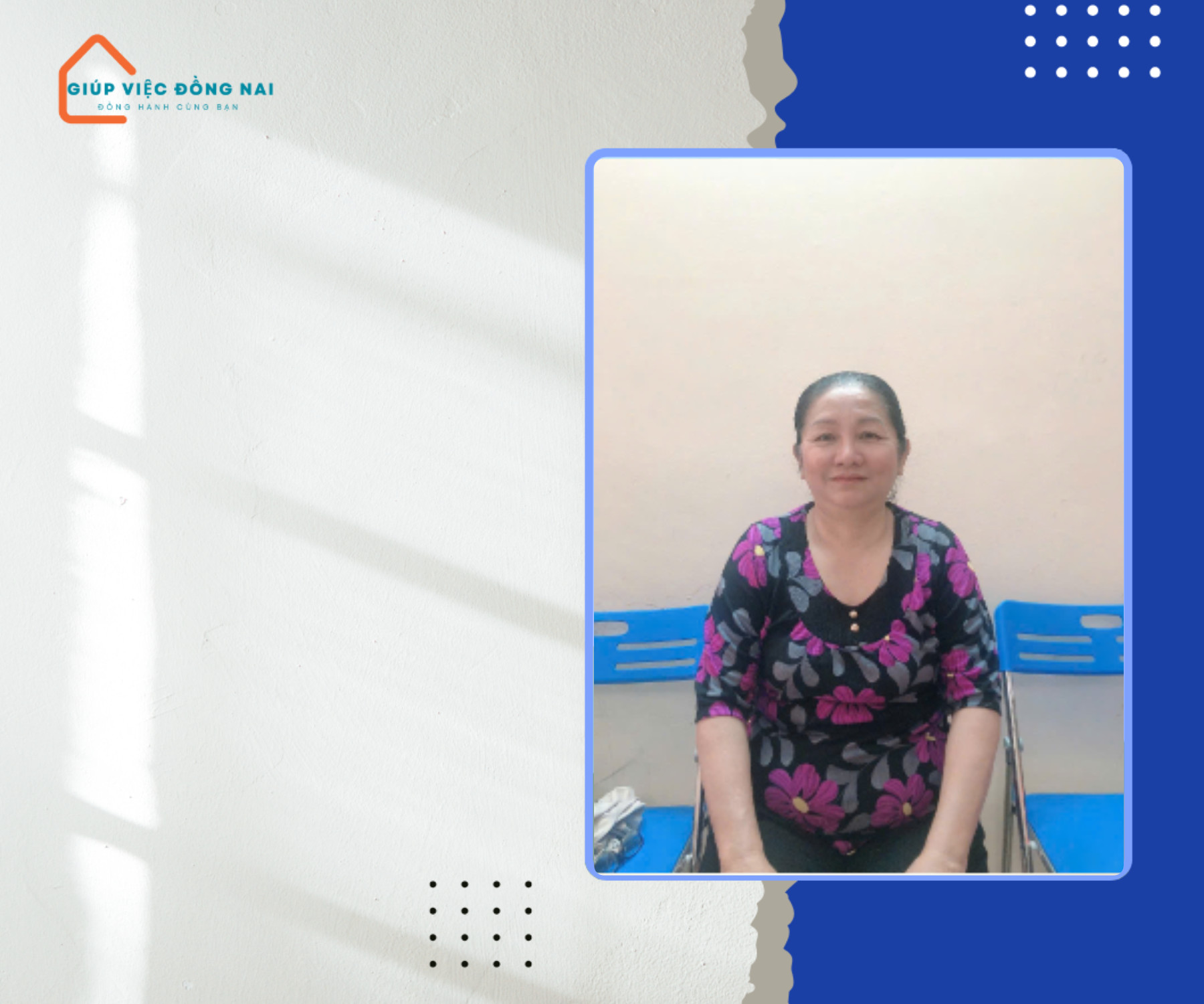 Chị Phạm Thị Ánh Nguyệt, sinh năm 1967, quê Bến Tre cần tìm việc