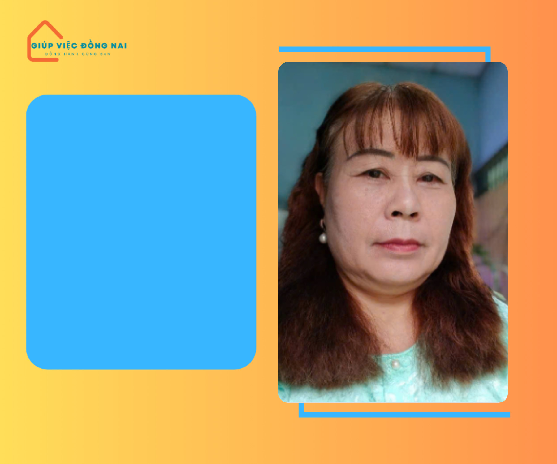Chị NGUYỄN THỊ SÁNH, sinh năm 1973, quê Cần Thơ cần tìm việc