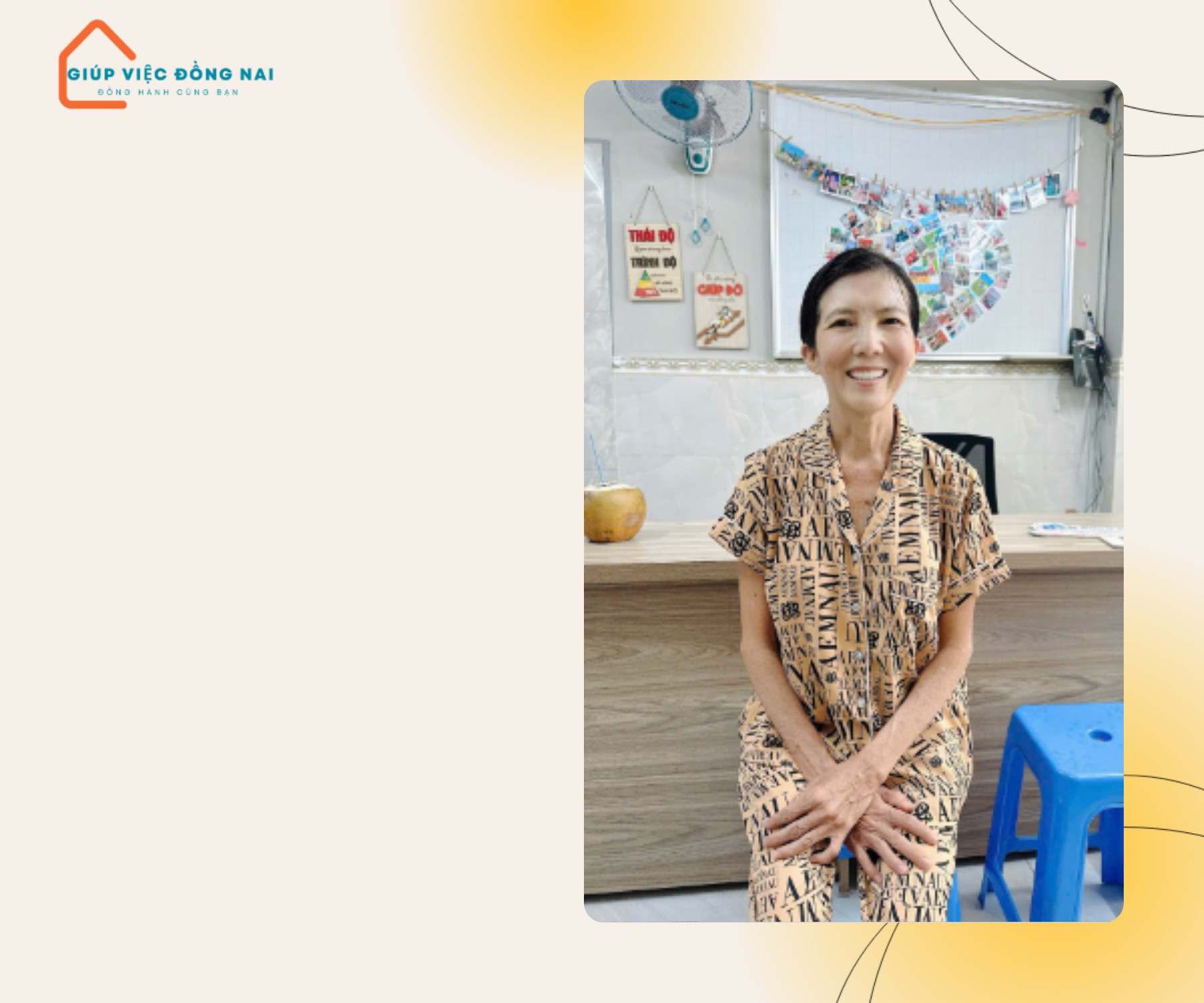 Chị VÕ THỊ THUỶ, sinh năm 1973, quê Vĩnh Long cần tìm việc
