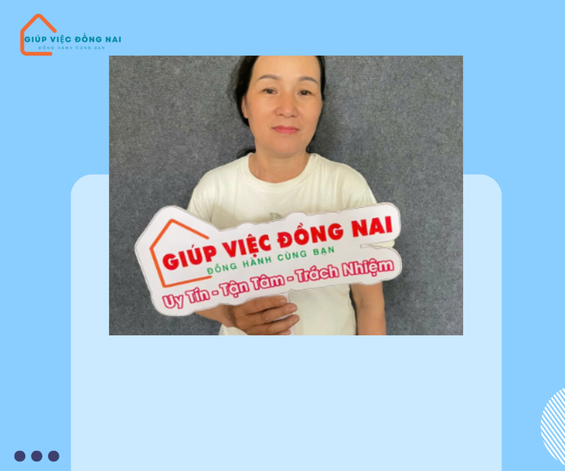 Chị ĐÀO THỊ LAN, sinh năm 1972, quê Ninh Bình cần tìm việc