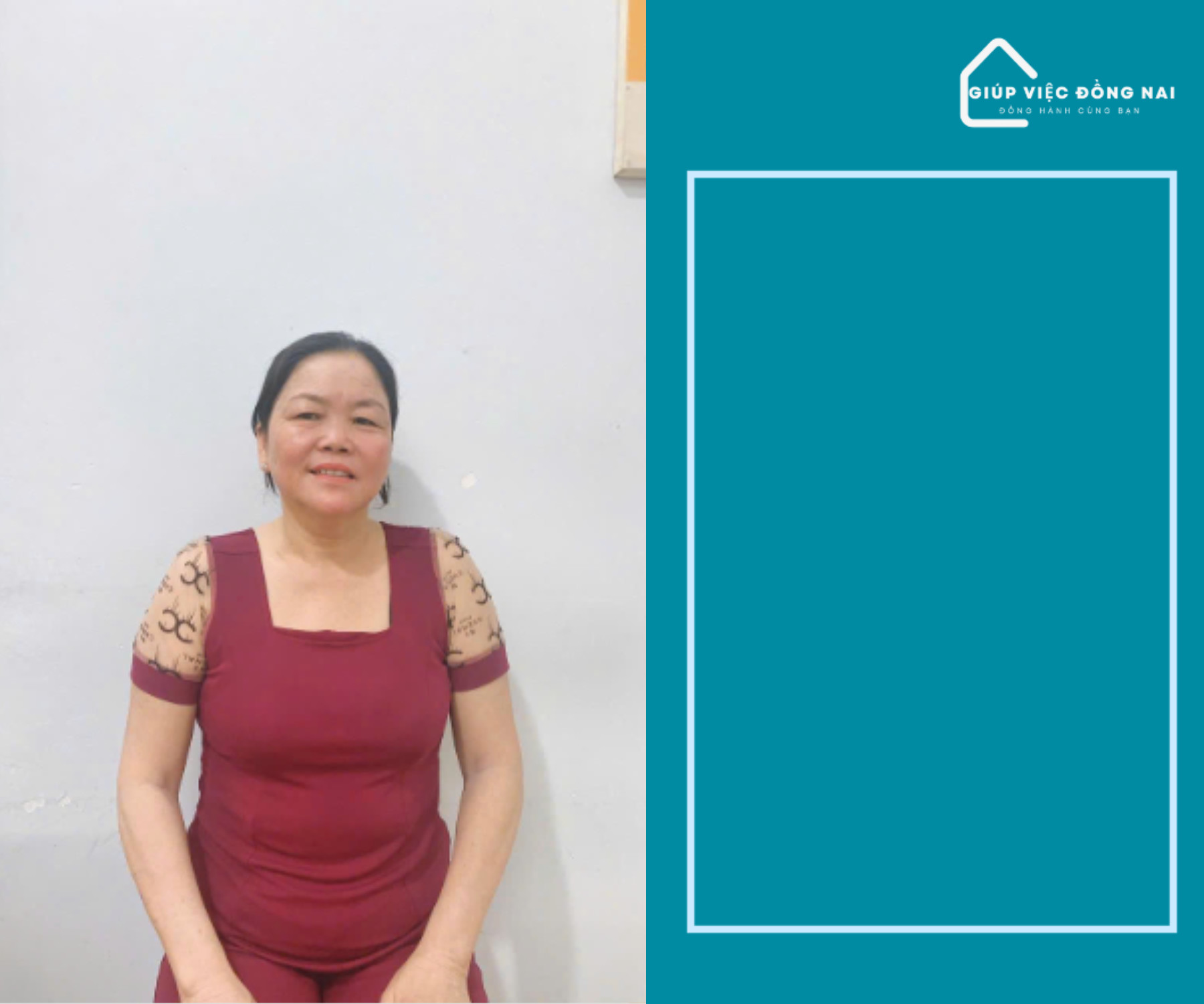 Chị NGUYỄN THỊ NGỌC, sinh năm 1973, quê Long An cần tìm việc