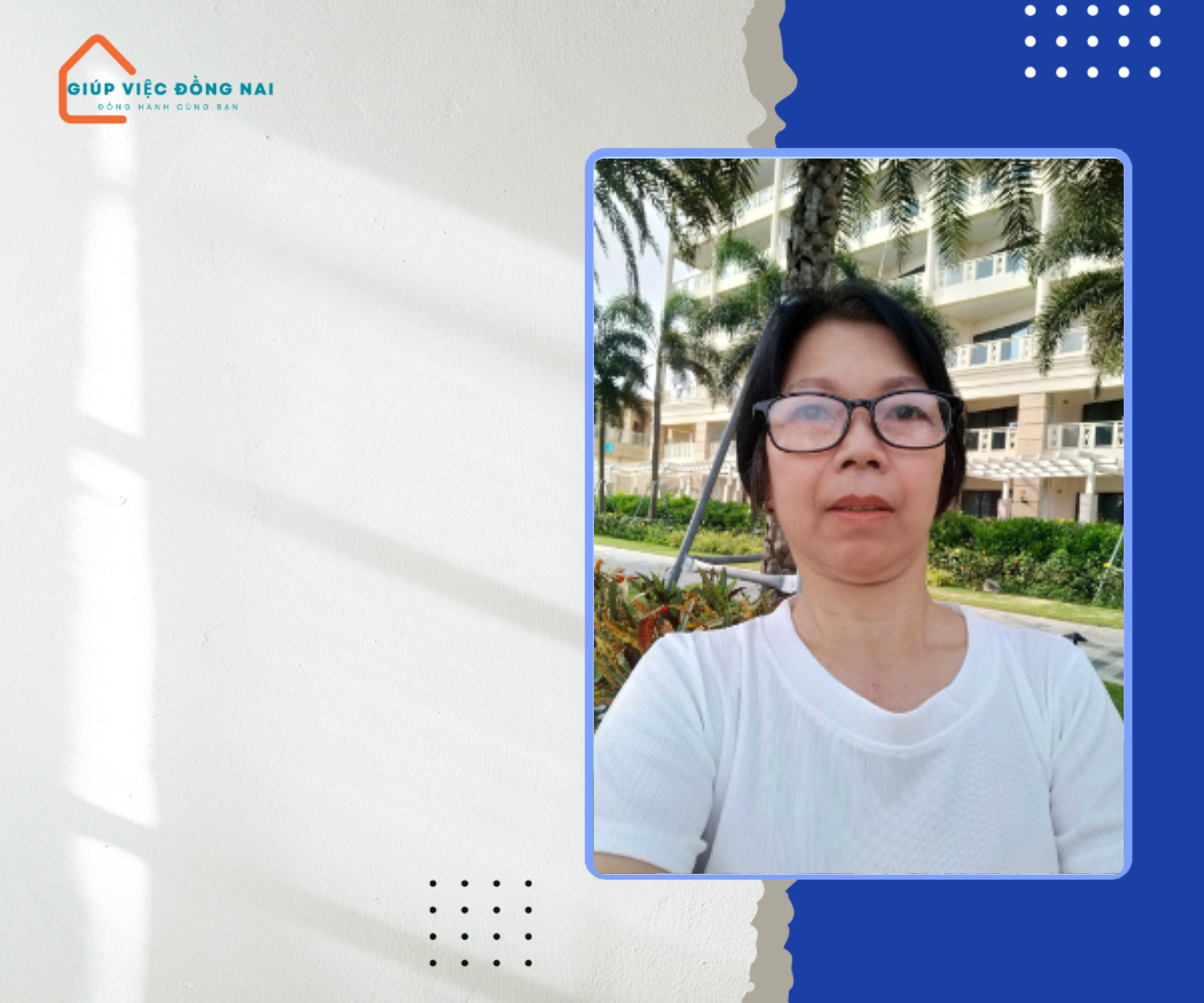 Chị TRỊNH THỊ HOÀ, sinh năm 1968, quê Hồ Chí Minh cần tìm việc