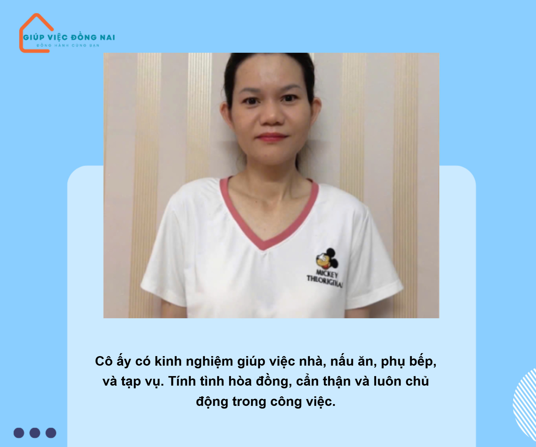 Chị ĐOÀN THỊ KIM ANH, sinh năm 1983, quê Ninh Thuận cần tìm việc