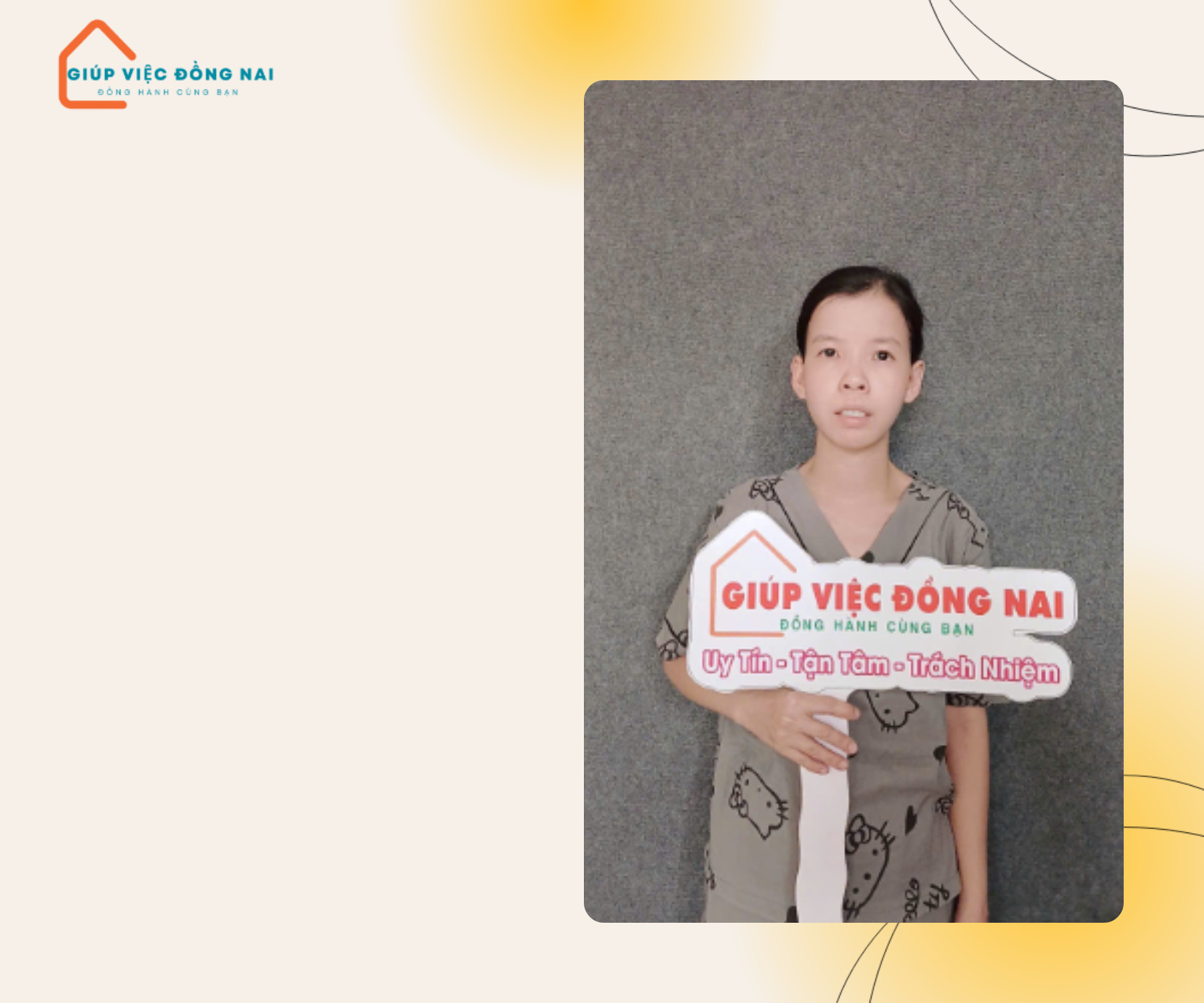 Chị HỒ THỊ NHƯ NGỌC, sinh năm 1990, quê Ninh Thuận cần tìm việc