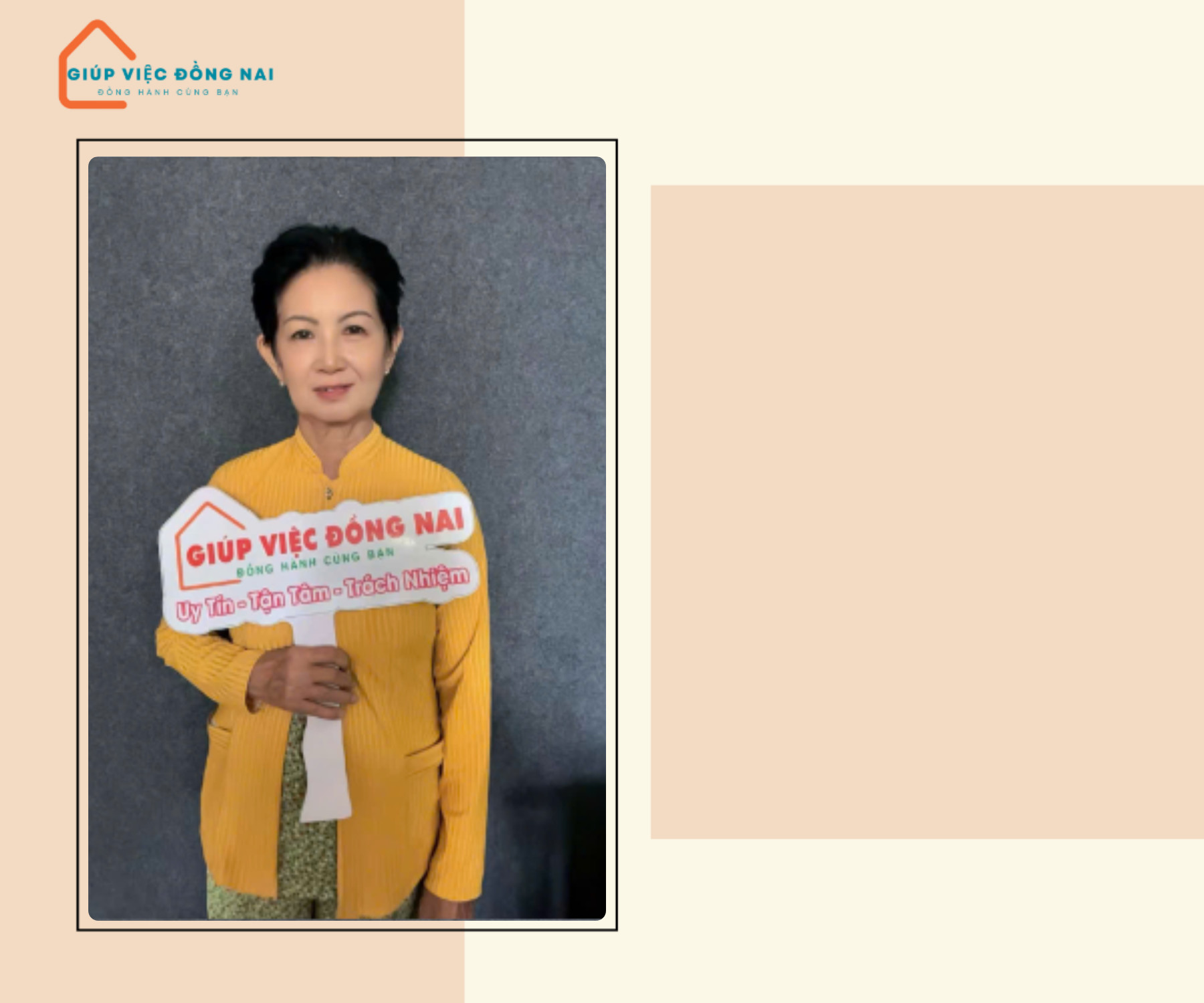 Chị TÔ KIM ÚT, sinh năm 1962, quê Hậu Giang cần tìm việc