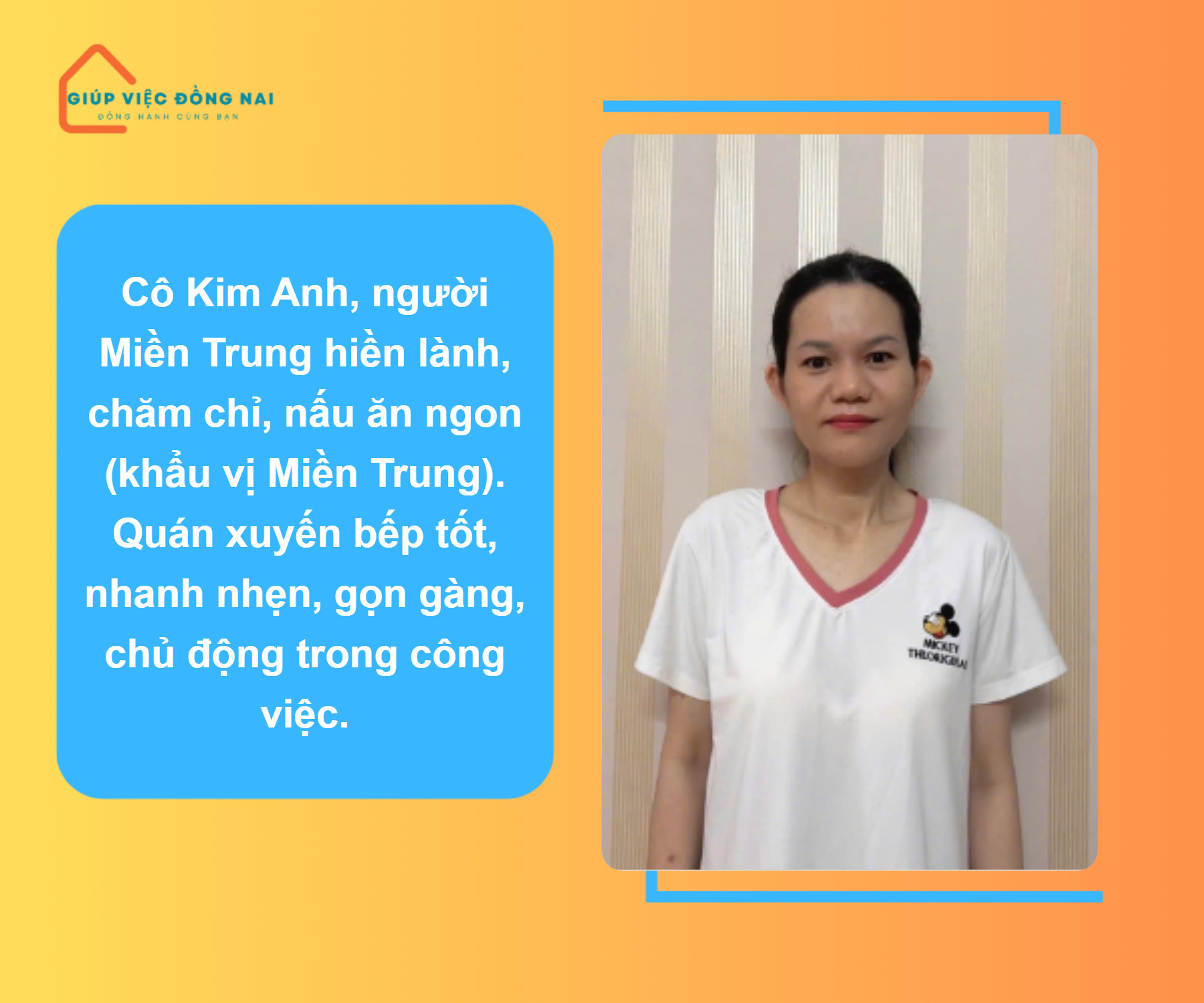 Chị  ĐOÀN THỊ KIM ANH   Sinh năm: 1983   Quê: NINH THUẬN.