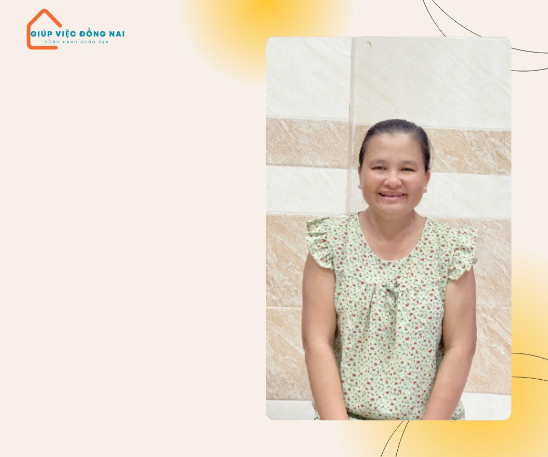Chị PHẠM TUYẾT LOAN, sinh năm 1981, quê Tiền Giang cần tìm việc