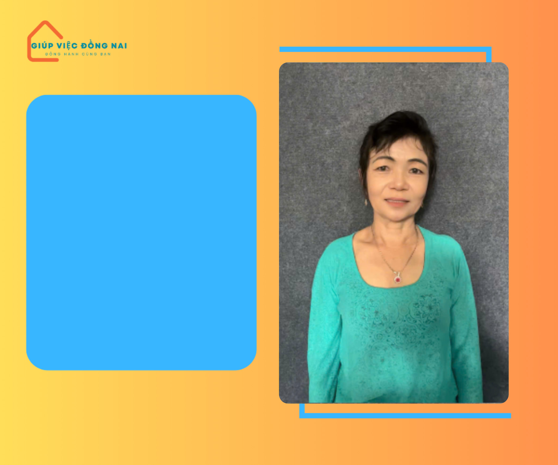 Chị NGUYỄN NGỌC ANH, sinh năm 1970, quê An Giang cần tìm việc