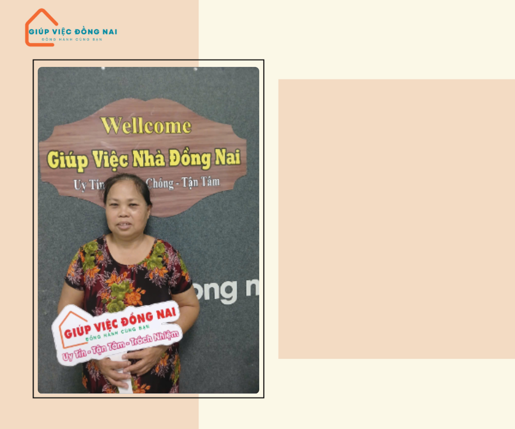 Chị NGUYỄN THỊ THU HƯƠNG, sinh năm 1967, quê Bến Tre cần tìm việc