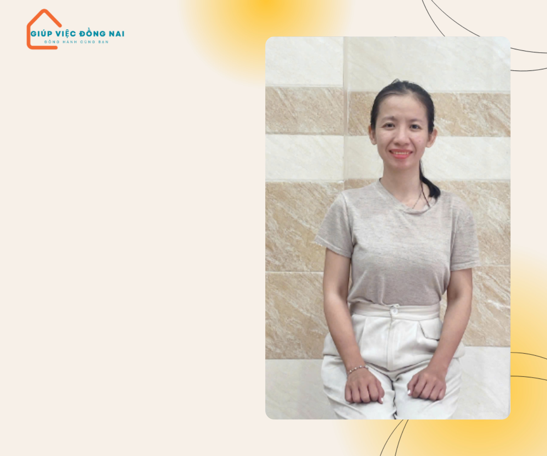 Chị NGUYỄN THỊ DIỆU HIỀN, sinh năm 1984, quê Bình Định cần tìm việc