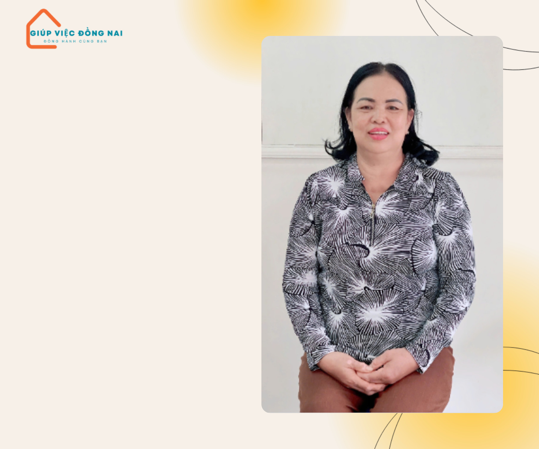 Chị TẠ THỊ CƯ, sinh năm 1968, quê Bình Phước cần tìm việc