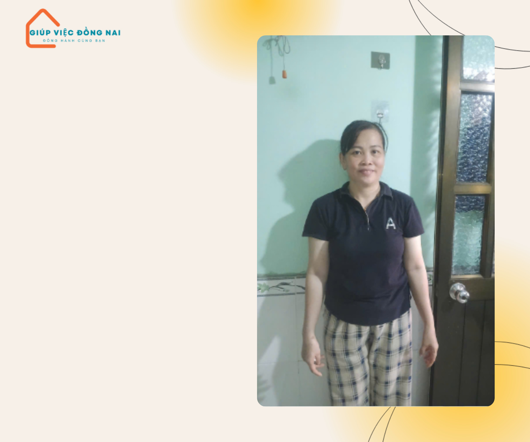 Chị VÕ THỊ PHƯƠNG, sinh năm 1978, quê Tiền Giang cần tìm việc