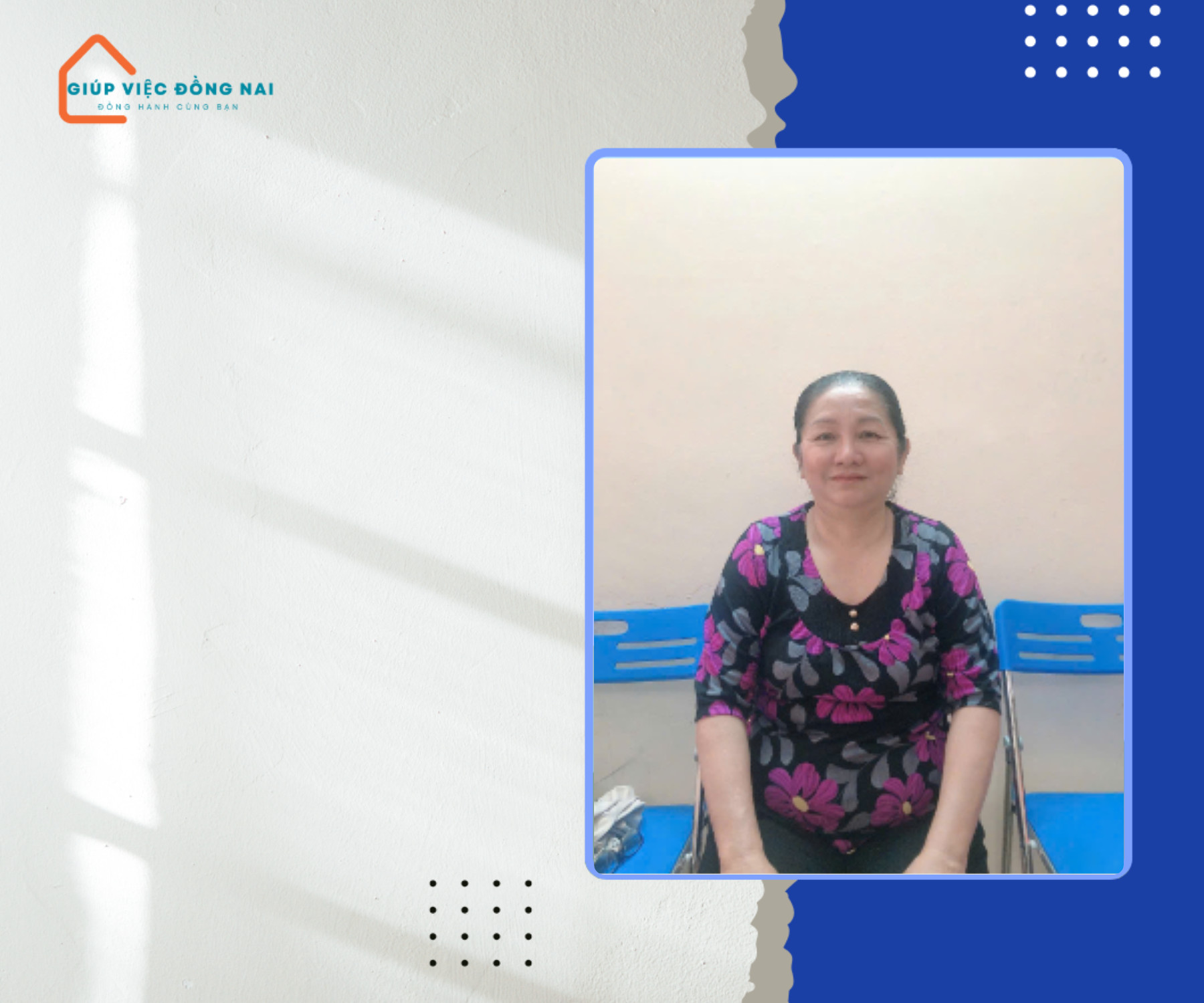 Chị Phạm Thị Ánh Nguyệt, sinh năm 1967, quê Bến Tre cần tìm việc