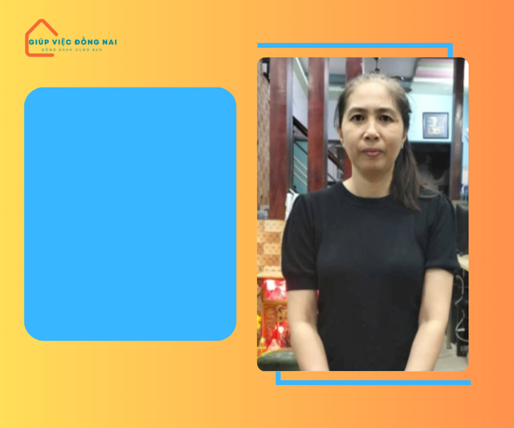 Chị NGUYỄN THỊ HƯNG THỊNH, sinh năm 1980, quê Bình Thuận cần tìm việc