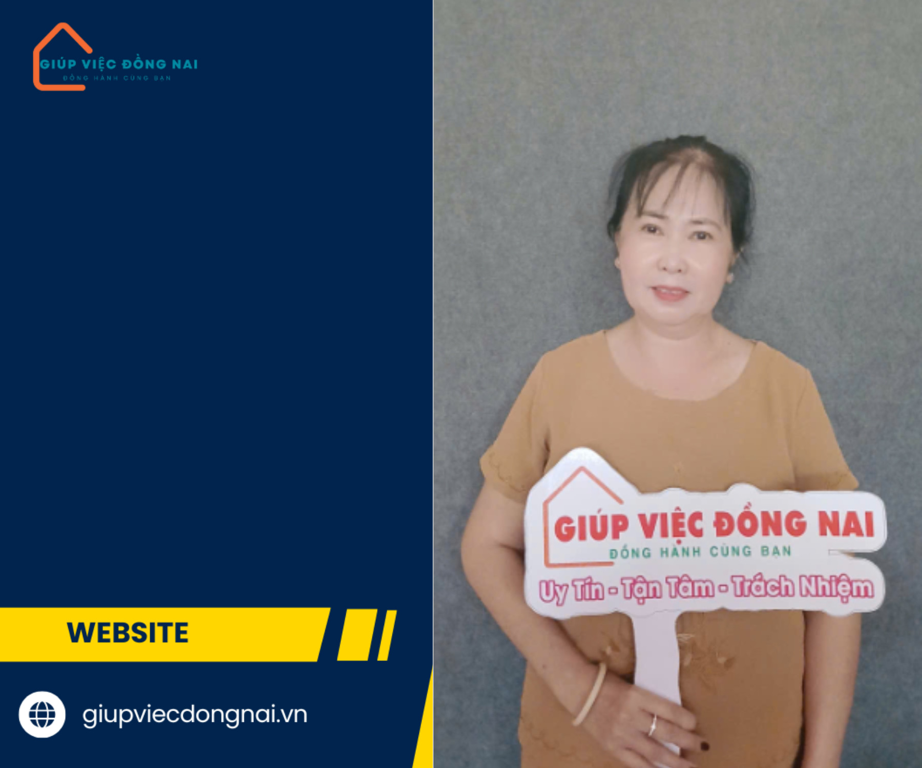 Chị Nguyễn Thị Cẩm Vân, sinh năm 1972, quê Đồng Tháp cần tìm việc