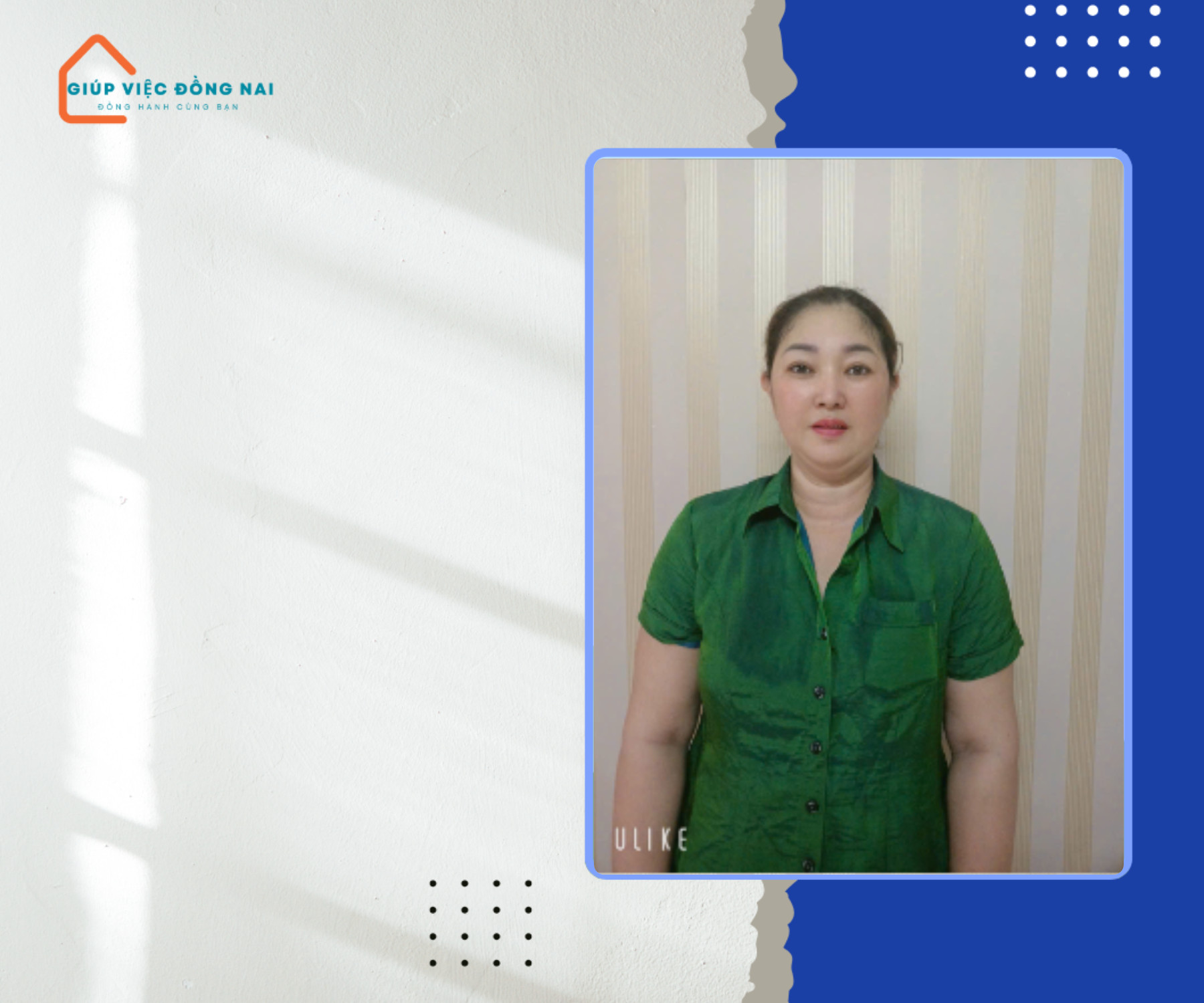 Chị NGUYỄN THỊ THANH THUỶ, sinh năm 1977, quê An Giang cần tìm việc